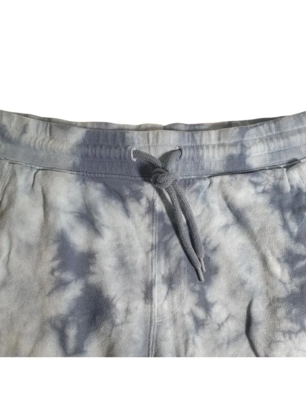 Old Navy Men Tie Dye Drawstring Sweat Shorts Soft Cotton Medium Blue Athletic